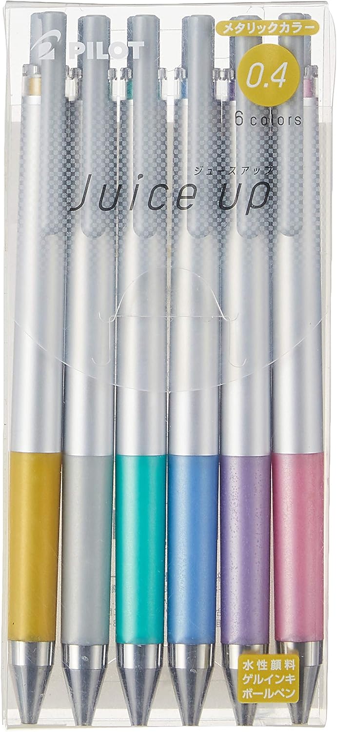 パイロット ゲルボールペン ジュースアップ 0.4 メタリックカラー 6色 LJP120S4-6CM