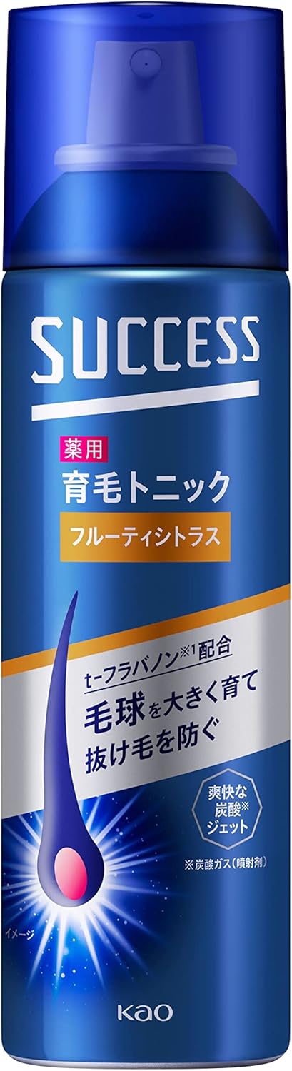 サクセス 薬用 育毛トニック フルーティシトラスの香り 180g 予防 頭皮ケア [医薬部外品] 髪の成長期を保ち、抜けにくい強い髪を育む