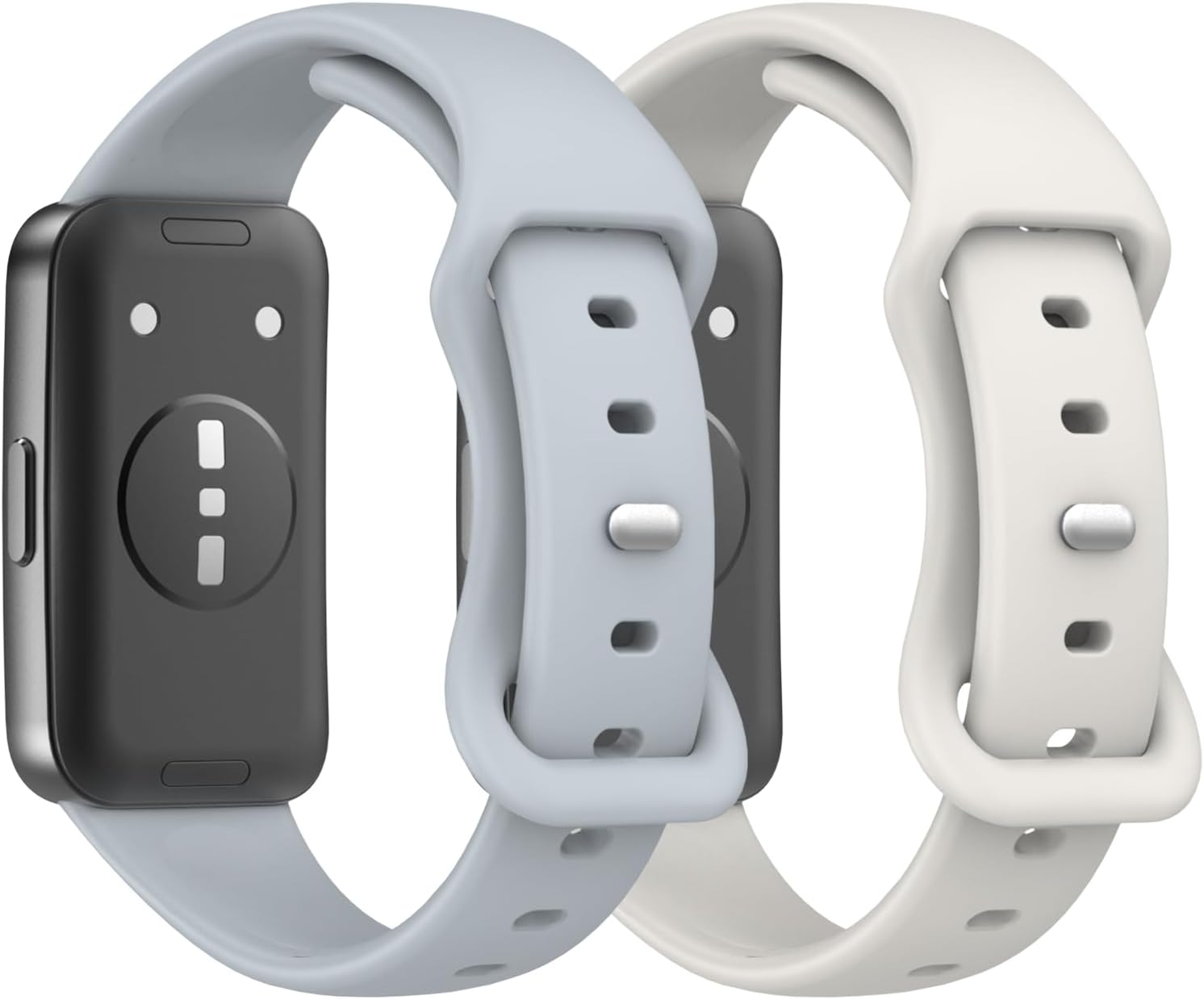 [MoKo] Huawei Band10 9 8 交換用バンド 2つセット 交換ベルト ファーウェイバンド10/9/8 スポーツベルト コンパチブル 蝶型バックル 手首周り範囲：163-208mm クイックリリース シリコン製 軽量 ソフト 耐久性 取扱簡単