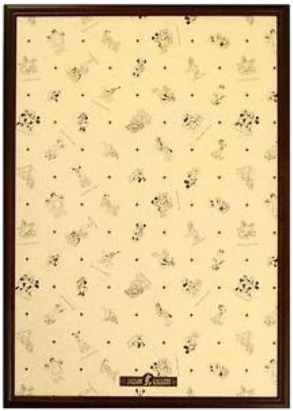 テンヨー(Tenyo) 【日本製】 木製 パズルフレーム ディズニー専用 パネル 1000ピース用 ブラウン (51x73.5cm) かんたんセットストッパー機能 ミッキーエンブレムプレート 掛け紐 付属