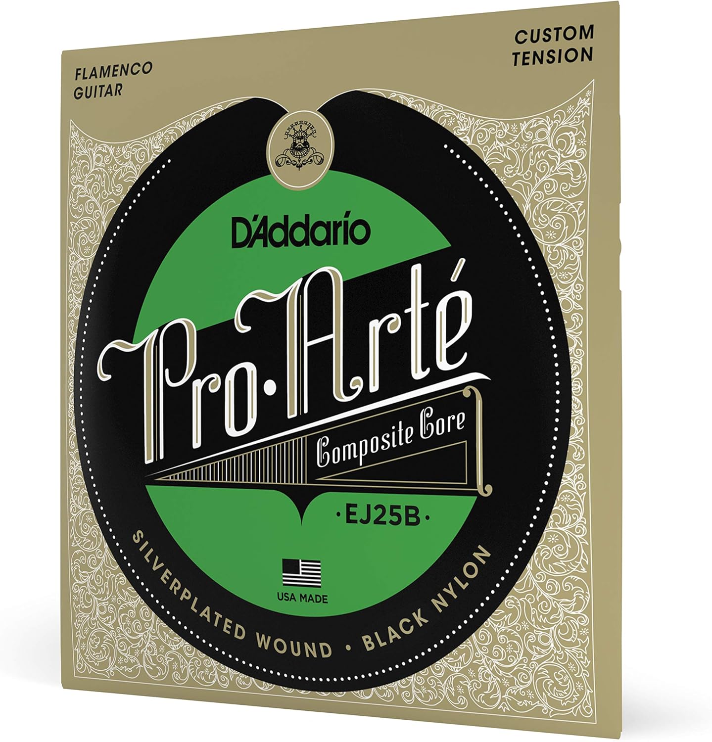 D'Addario ダダリオ クラシックギター弦 ブラックナイロン フラメンコ EJ25B FLAMENCO 【国内正規品】