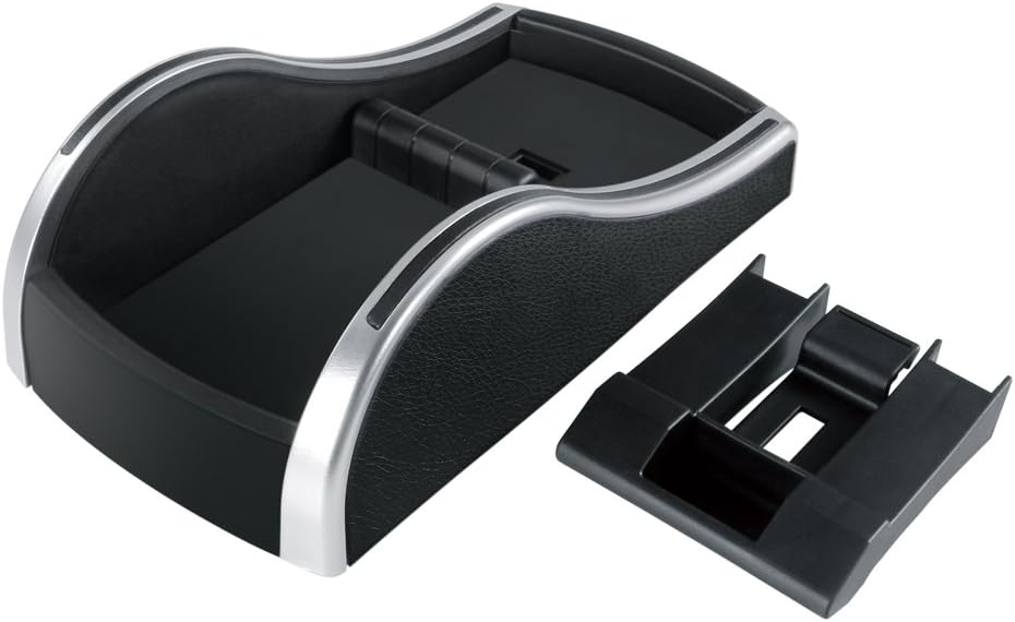 槌屋ヤック(Tsuchiya Yac) 車内用品 トレイ ベンチシートコンソール ブラック/シルバー PF-317