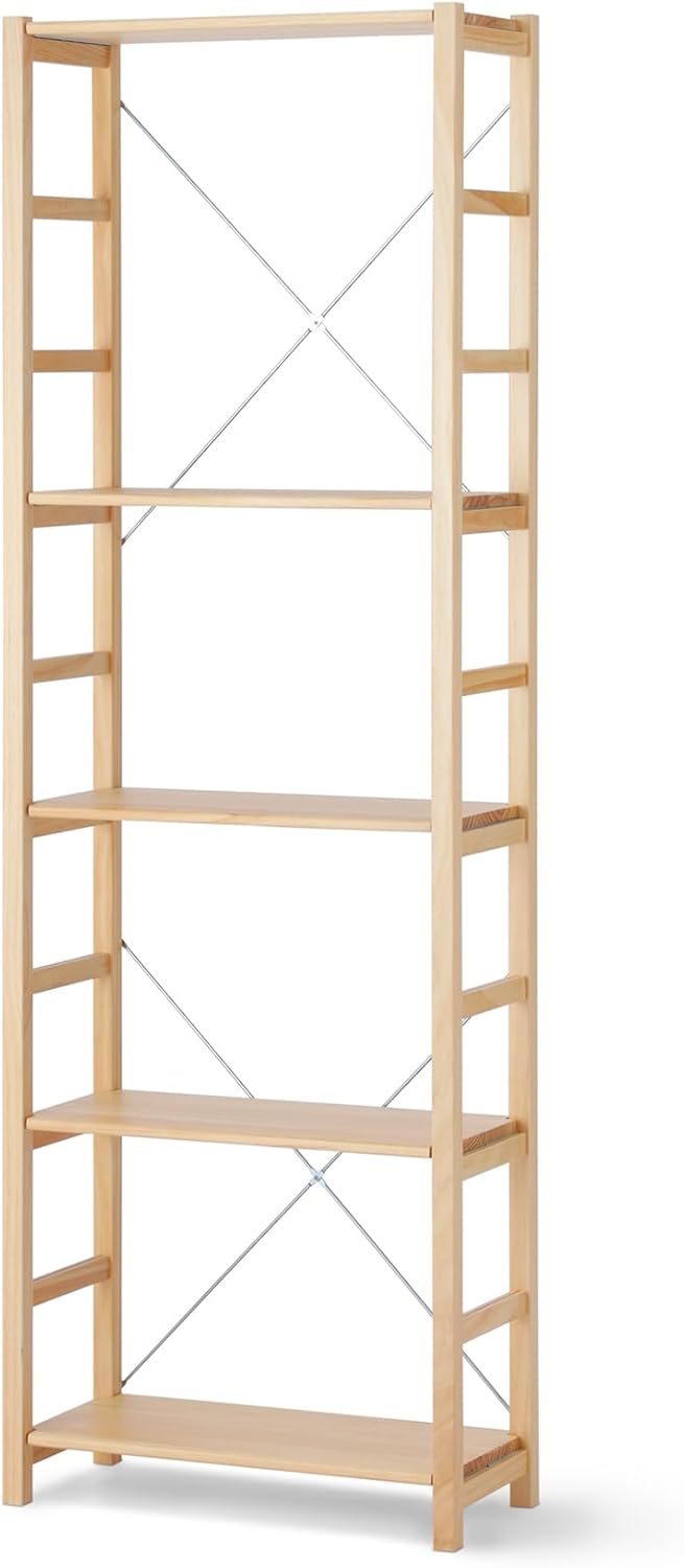 無印良品 パイン材ユニットシェルフ 大 幅58×奥行26×高さ175.5cm 61182414 ウォールシェルフ 棚 本棚