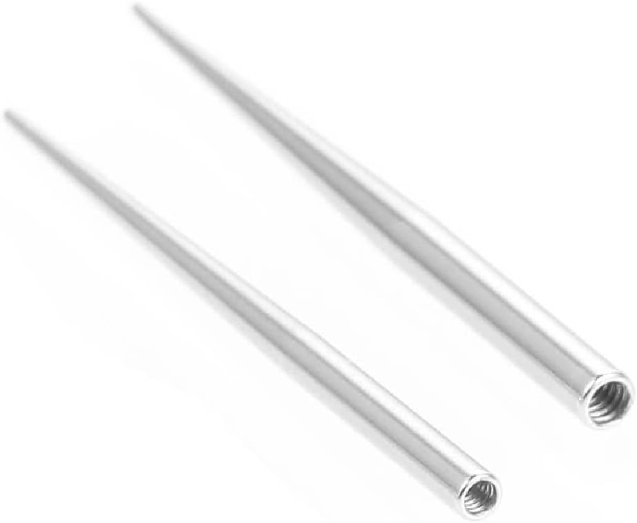 Vogem ボディピアス インサーションテーパー 2個 16g 14g ピアッシング ツール シルバー ステンレス 内ネジ インサートニードル 工具 道具 人気 ピアス