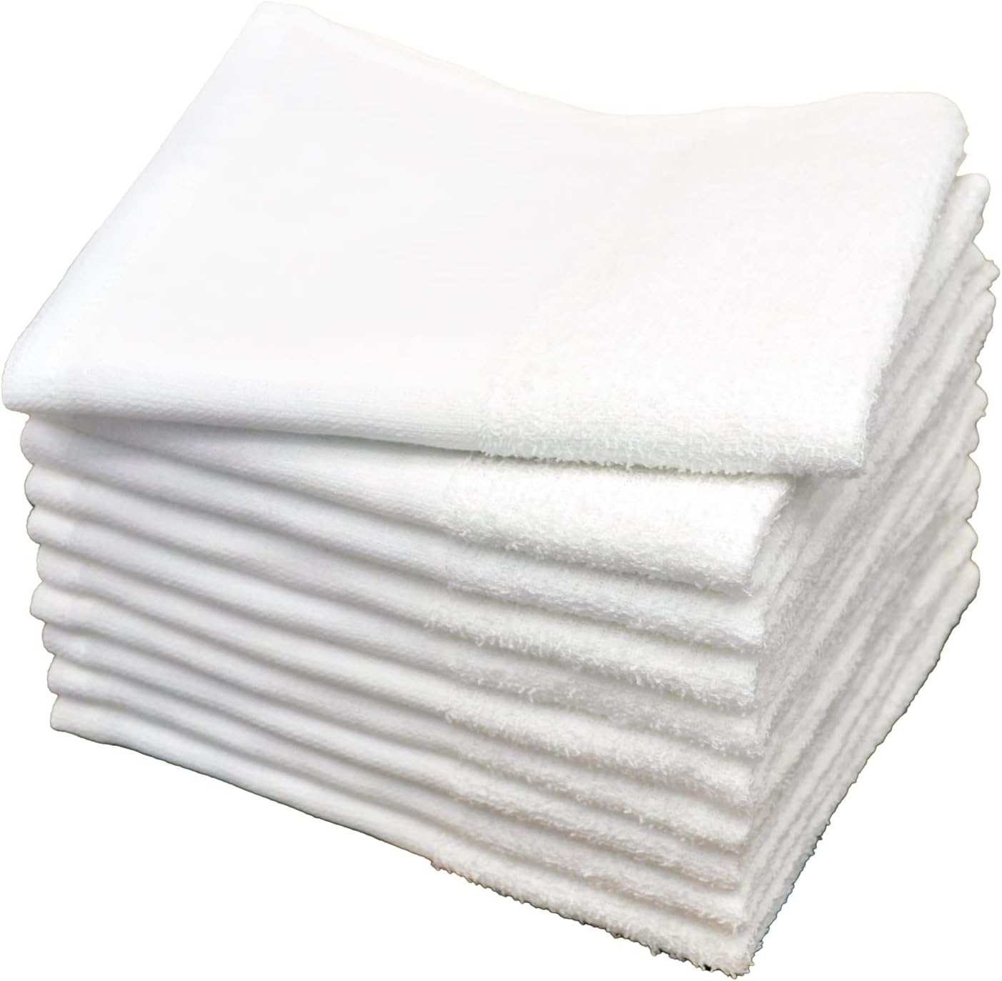 フェイスタオル 白 10枚セット 160匁 綿100％ 34×86cm 薄手 吸水速乾 ロング 業務用 温泉 サウナ ホテル