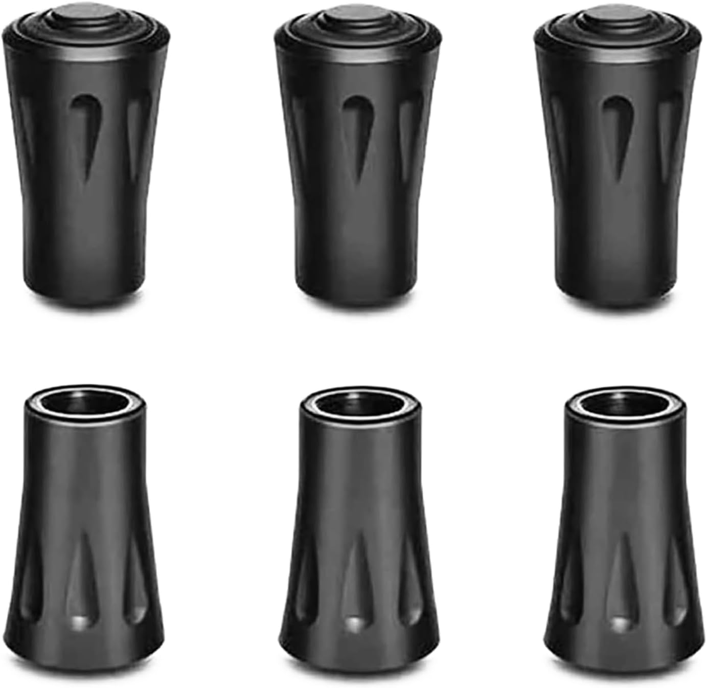 トレッキングポール キャップ【 6個セット】 石突保護 ストック キャップ滑り止め 登山ストック保護 ウォーキングポール キャップ ゴムキャップ 端末保護キャップ 取り替え用 登山 ウォーキング ハイキング 交換部品