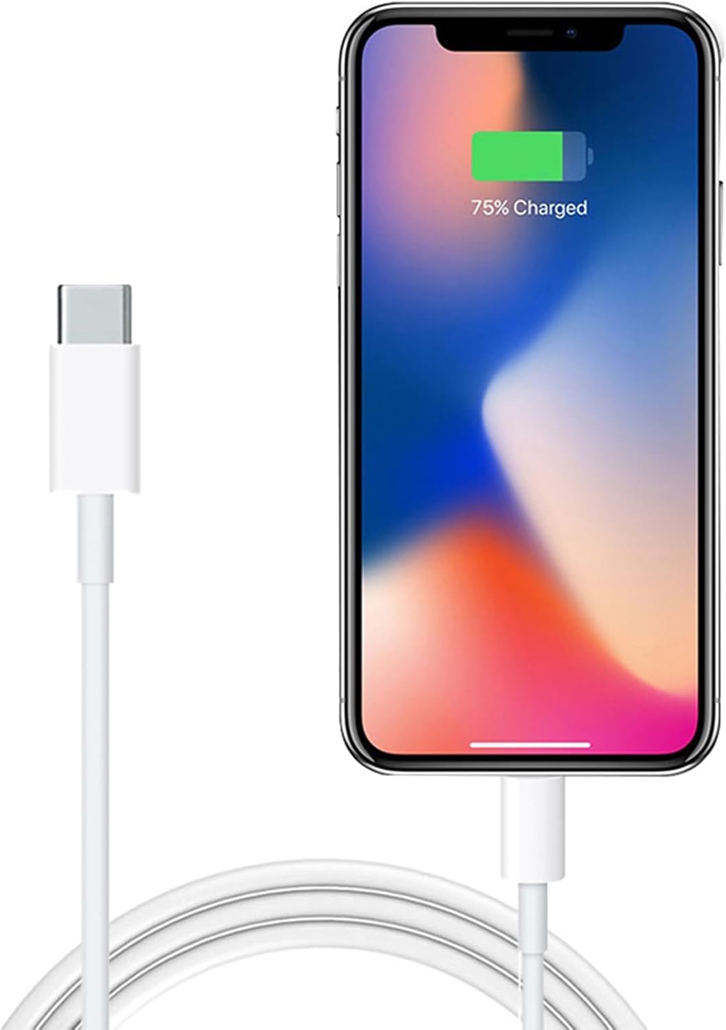 USB Type C to Lightnting 変換ケーブル アイフォン対応 27W 3A PD急速充電 2m ホワイト 互換iPhone 8-14シリーズモデル