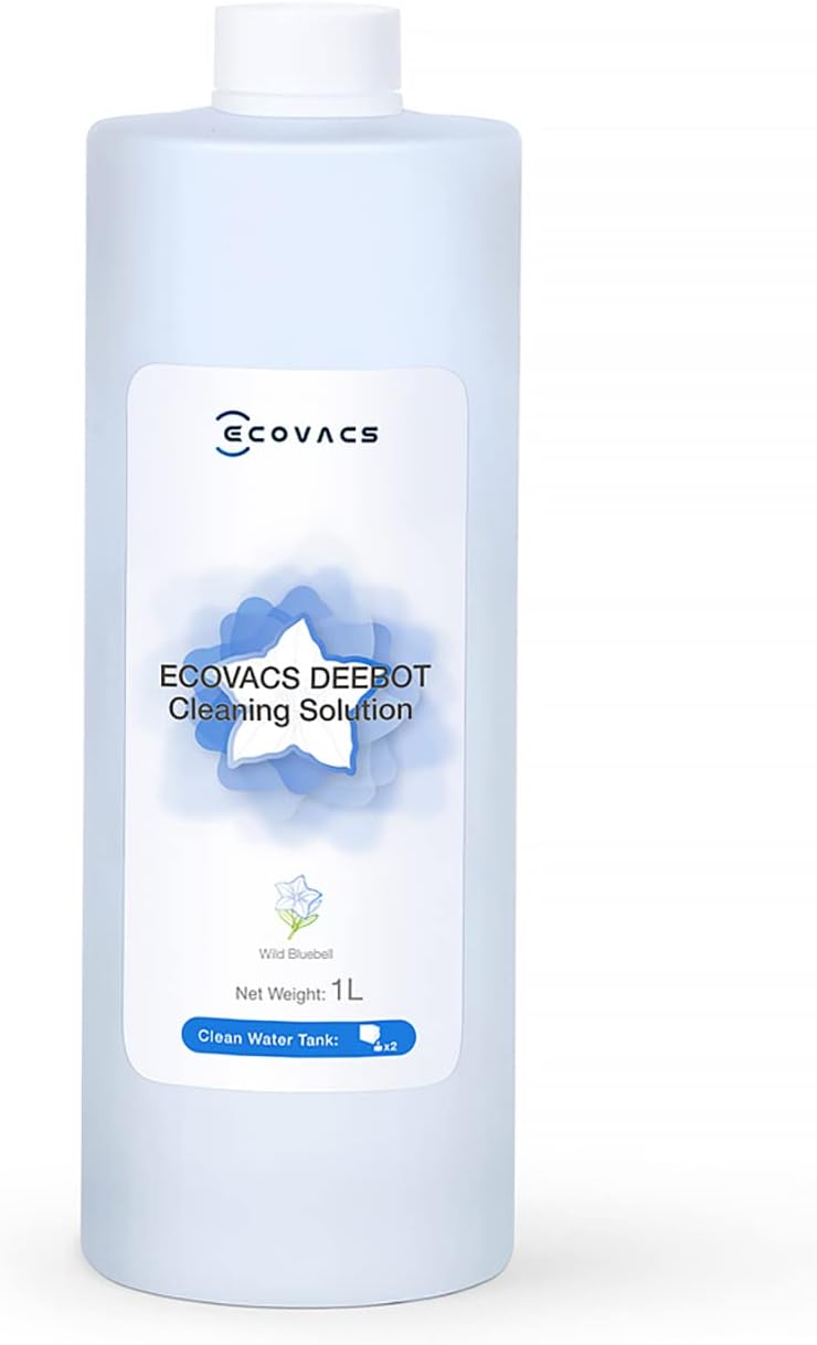 ECOVACS(エコバックス) DEEBOT クリーナー ロボット掃除機用 消耗品 専用洗浄剤（1L）T50 OMNI/T80 OMNI/X11 | N50 OMNI/T90 OMNI/T90 PRO OMNI/T80S OMNI/T50S OMNI/X8 PRO OMNI/DEEBOT mini/DEEBOT mini2 対応