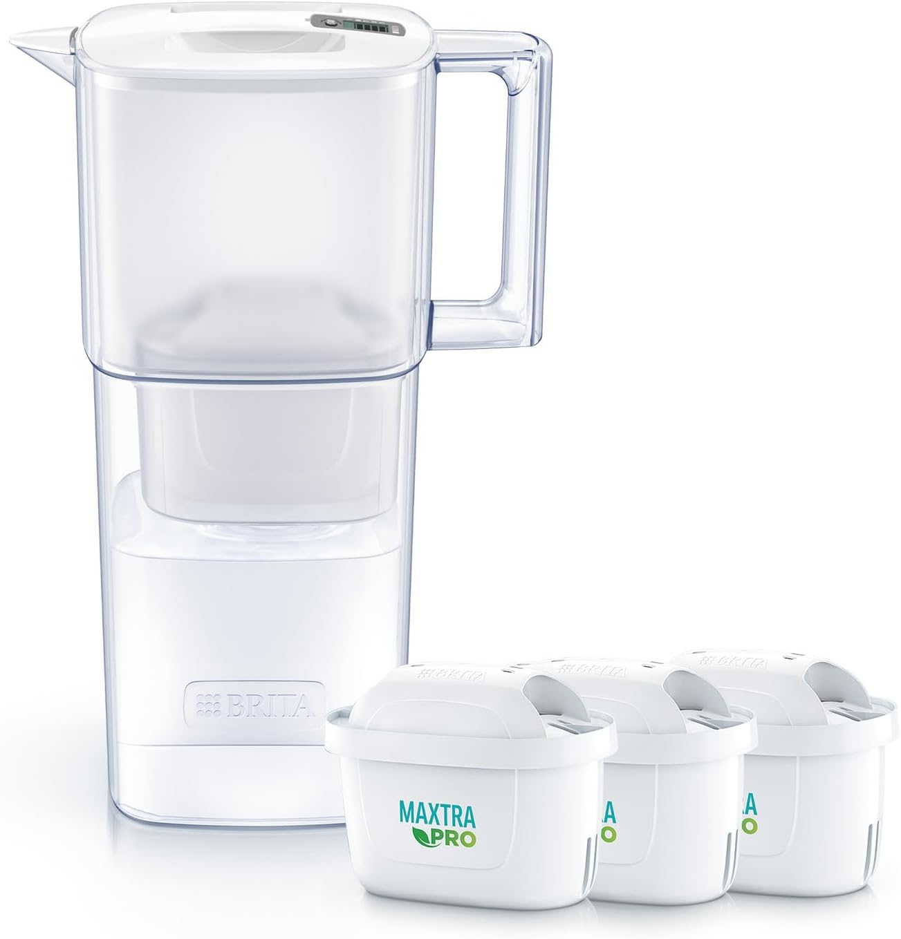 ブリタ 浄水器 ポット型 ろ過水容量:1.15L(全容量:2.2L)【日本正規品】リクエリ マクストラプロ カートリッジ 3個付 | 冷蔵庫に入る, コンパクト, 一人暮らし, PFOS/PFOA除去試験済, ピュアパフォーマンス, 学生, 社会人 ,単身