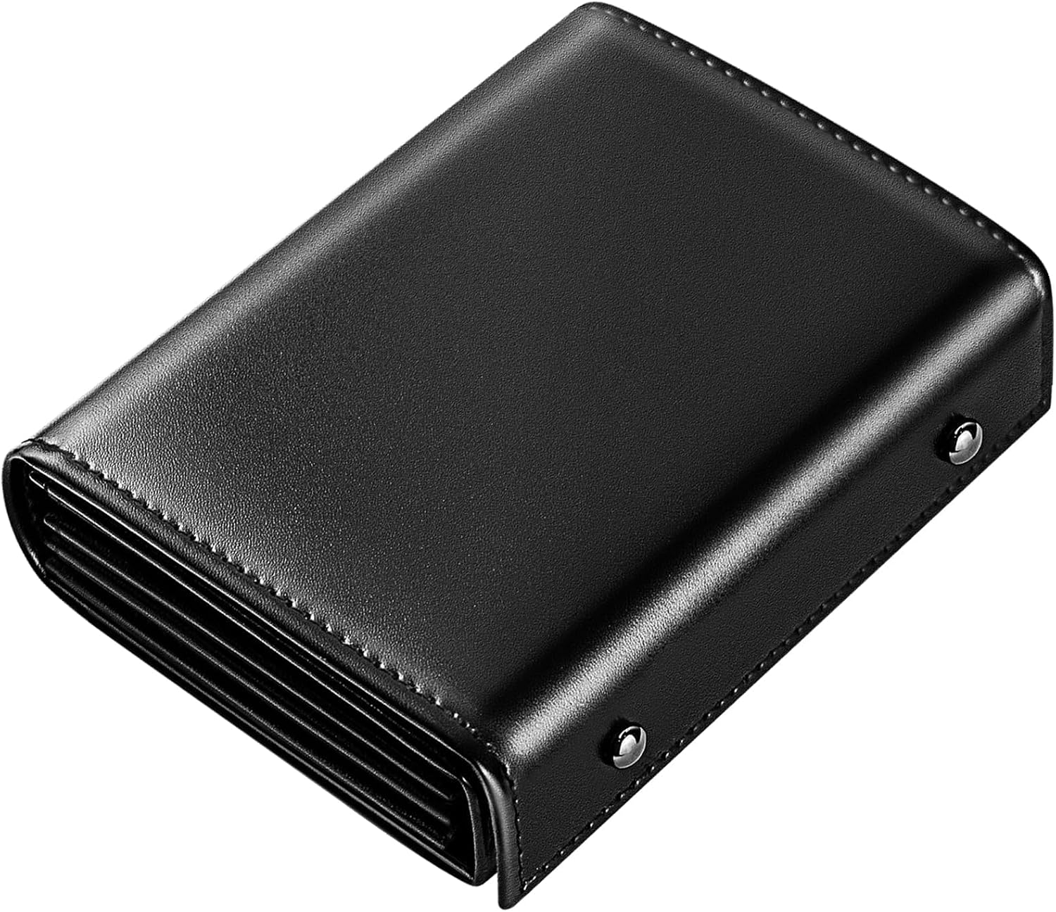 [さえだ] 財布 メンズ 2つ折り 栃木レザー 本革 ミニ財布 11x9x3cm コンパクト 二つ折り財布 箱型の小銭入れ 大容量 | お札が折れない構造 メンズ 本革財布 大容量 左右利き対応 コンパクト 財布 小さい父の日/誕生日/クリスマス/正月 プレゼント