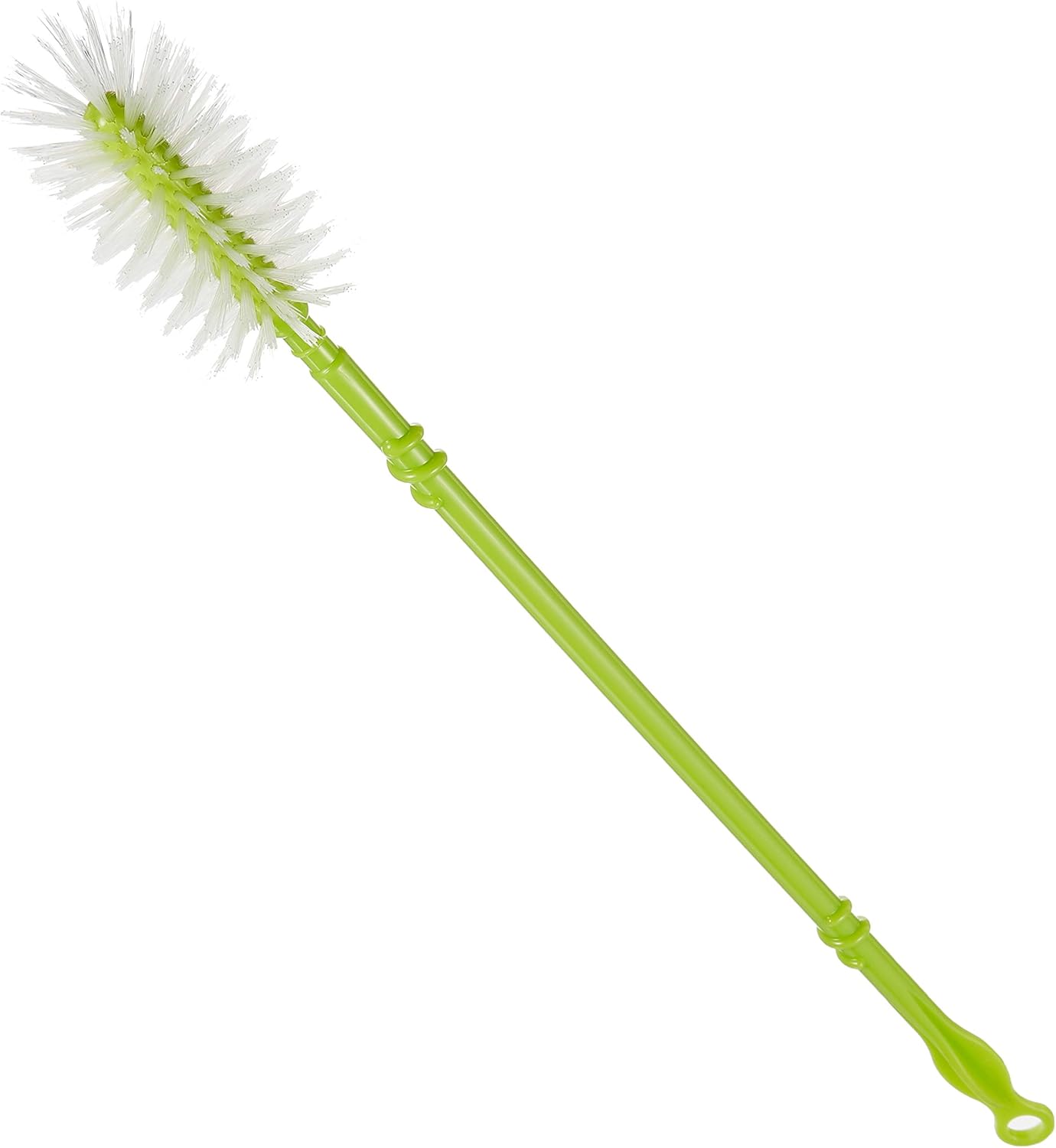 アズマ コップ洗い 水筒・ボトル用ブラシ 全長36.5cm 360度植毛 細いそそぎ口洗いもOK KT676 グリーン