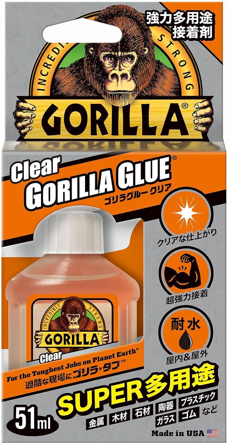 KURE(呉工業) ゴリラグルー クリア 51ml 強力多用途接着剤 1770