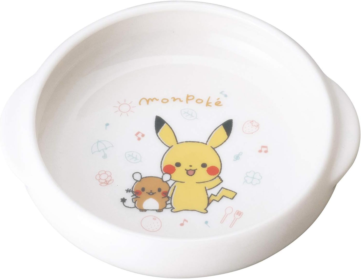 金正陶器(Kaneshotouki) 「 ポケットモンスター 」 モンポケ ユニバーサルデザイン セラミック ボウル M 約15cm 日本製 050144 ホワイト